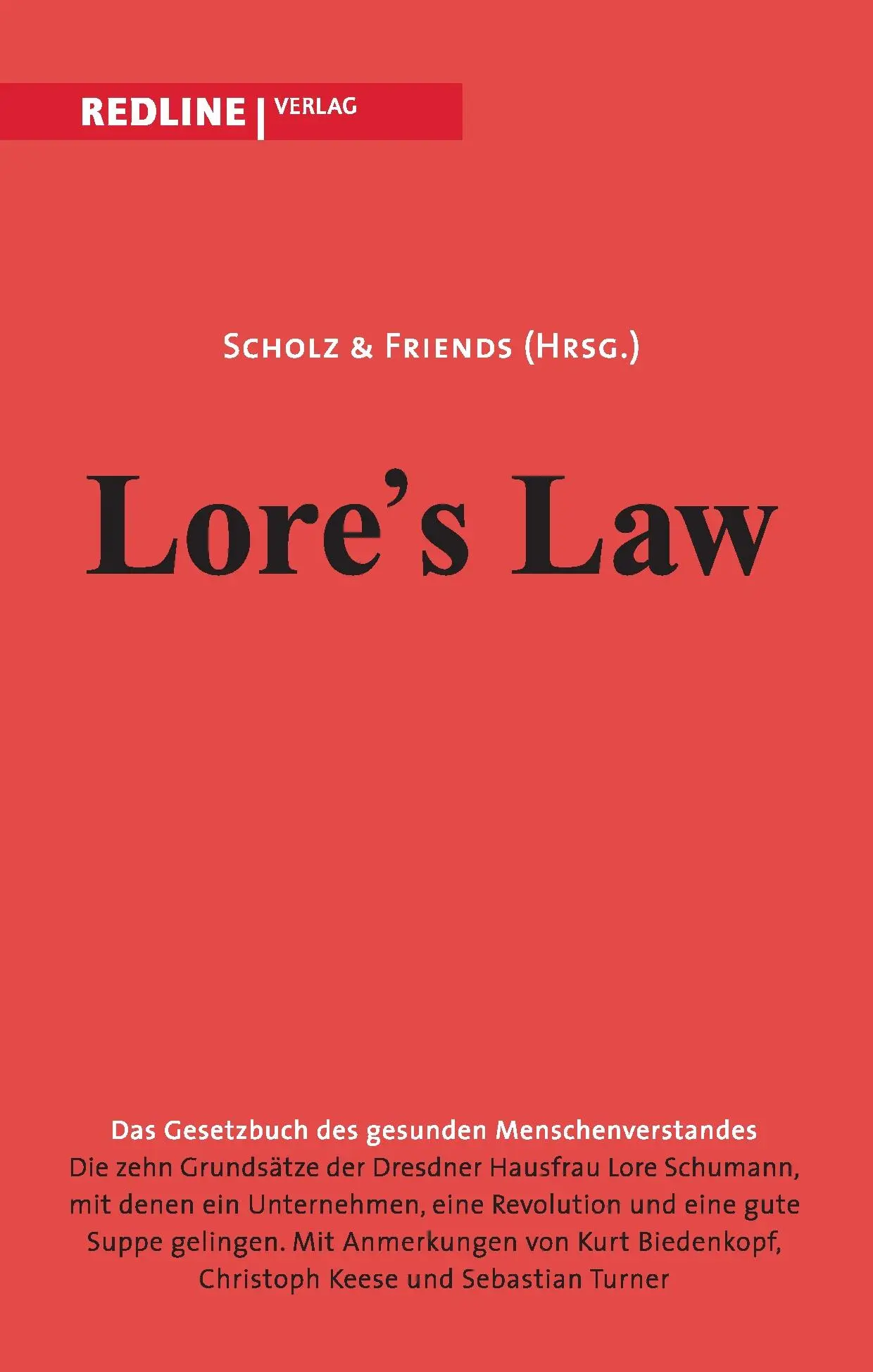 Cover: 9783868814422 | Lore's law | Das Gesetzbuch des gesunden Menschenverstandes | Friends