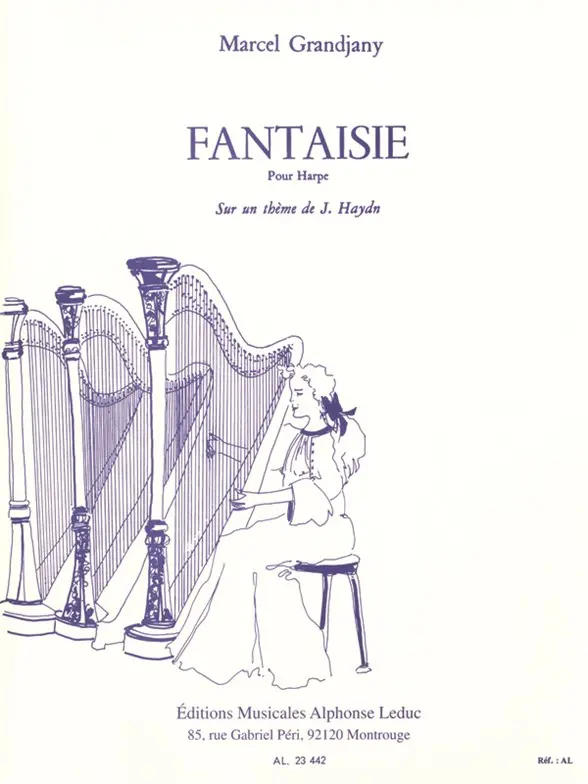 Cover: 9790046234422 | Fantaisie pour harpe | Marcel Grandjany | Partitur | Alphonse Leduc