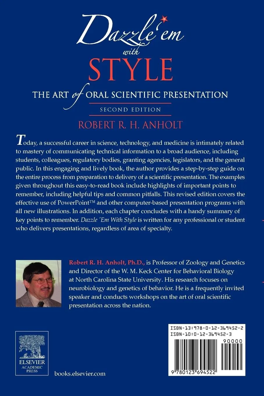 Rückseite: 9780123694522 | Dazzle 'em with Style | The Art of Oral Scientific Presentation | Buch