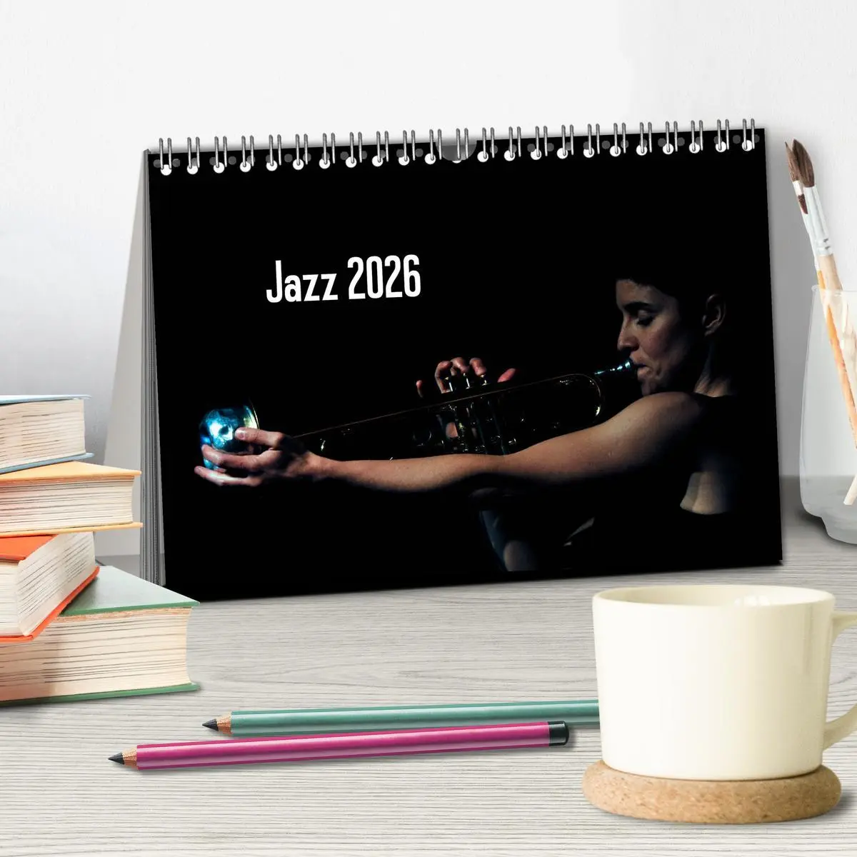 Bild: 9783457884522 | Jazz 2026 (Tischkalender 2026 DIN A5 quer), CALVENDO Monatskalender
