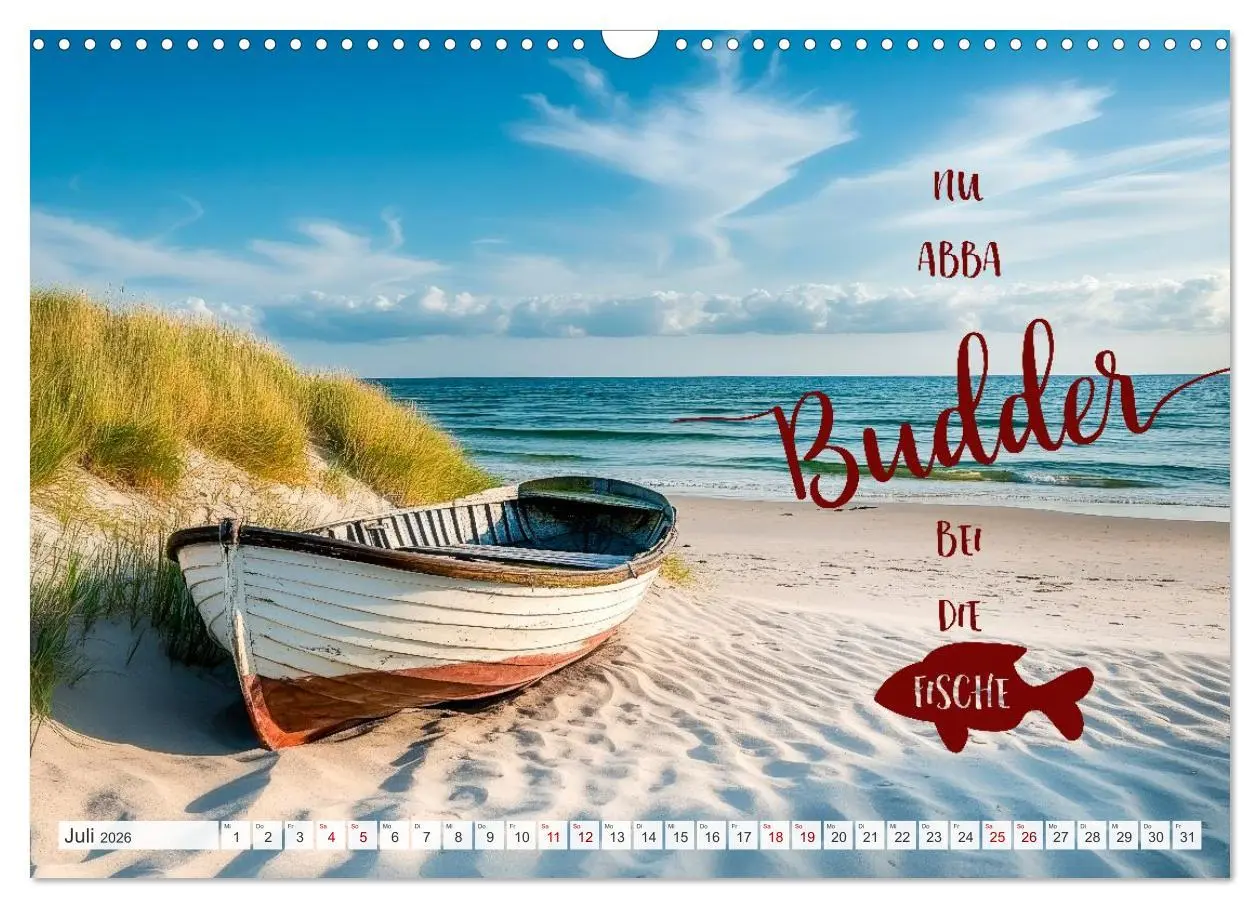 Bild: 9783516594522 | Meerblick und Plattschnack (Wandkalender 2026 DIN A3 quer),...