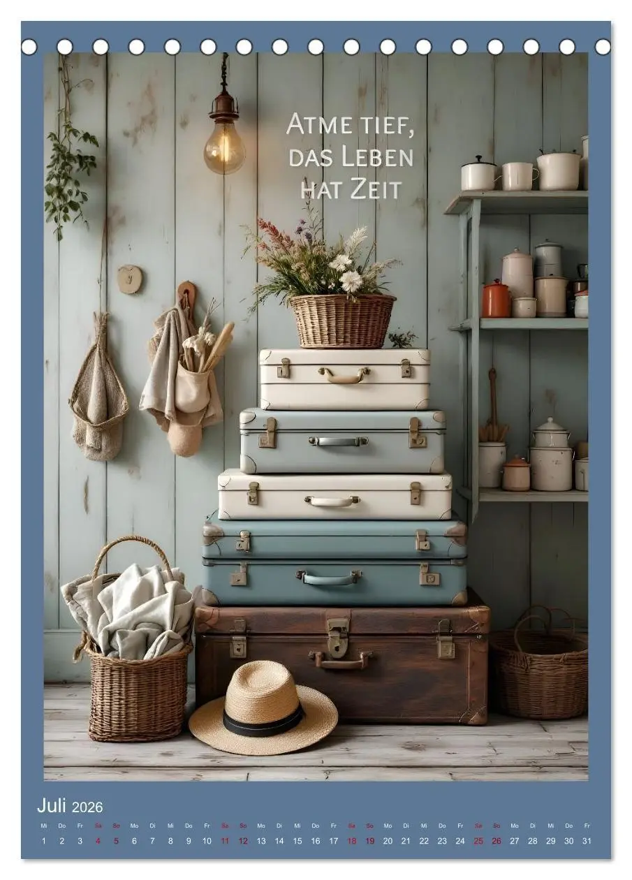 Bild: 9783516664522 | Zwischen Bullerbü und Lönneberga (Tischkalender 2026 DIN A5 hoch),...