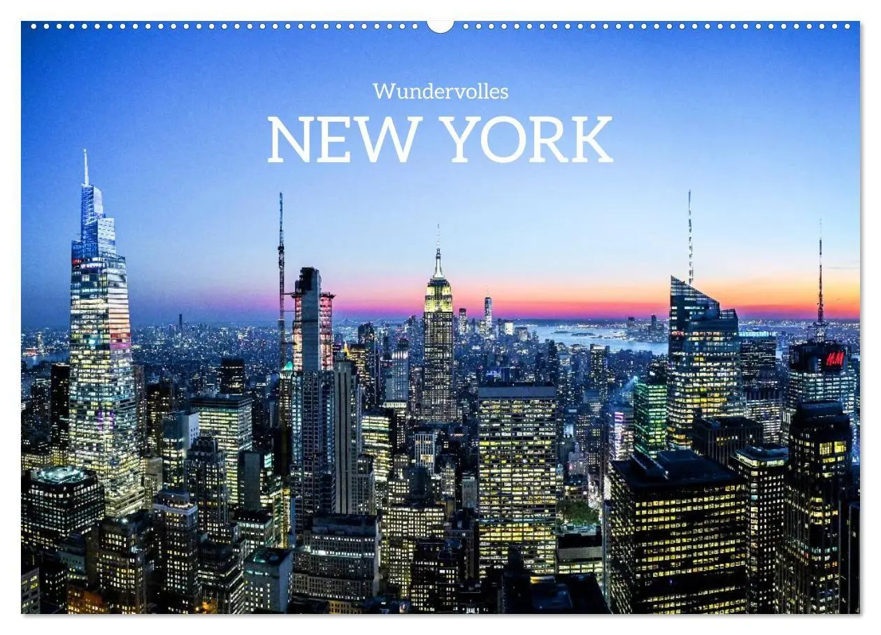 Cover: 9783516734522 | Wundervolles New York (Wandkalender 2026 DIN A2 quer), CALVENDO...