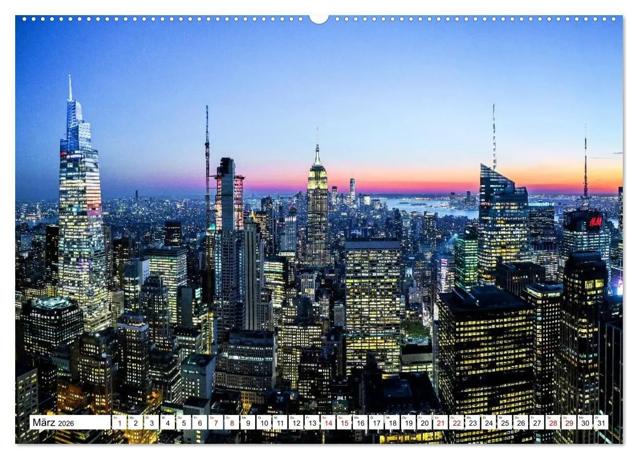 Bild: 9783516734522 | Wundervolles New York (Wandkalender 2026 DIN A2 quer), CALVENDO...