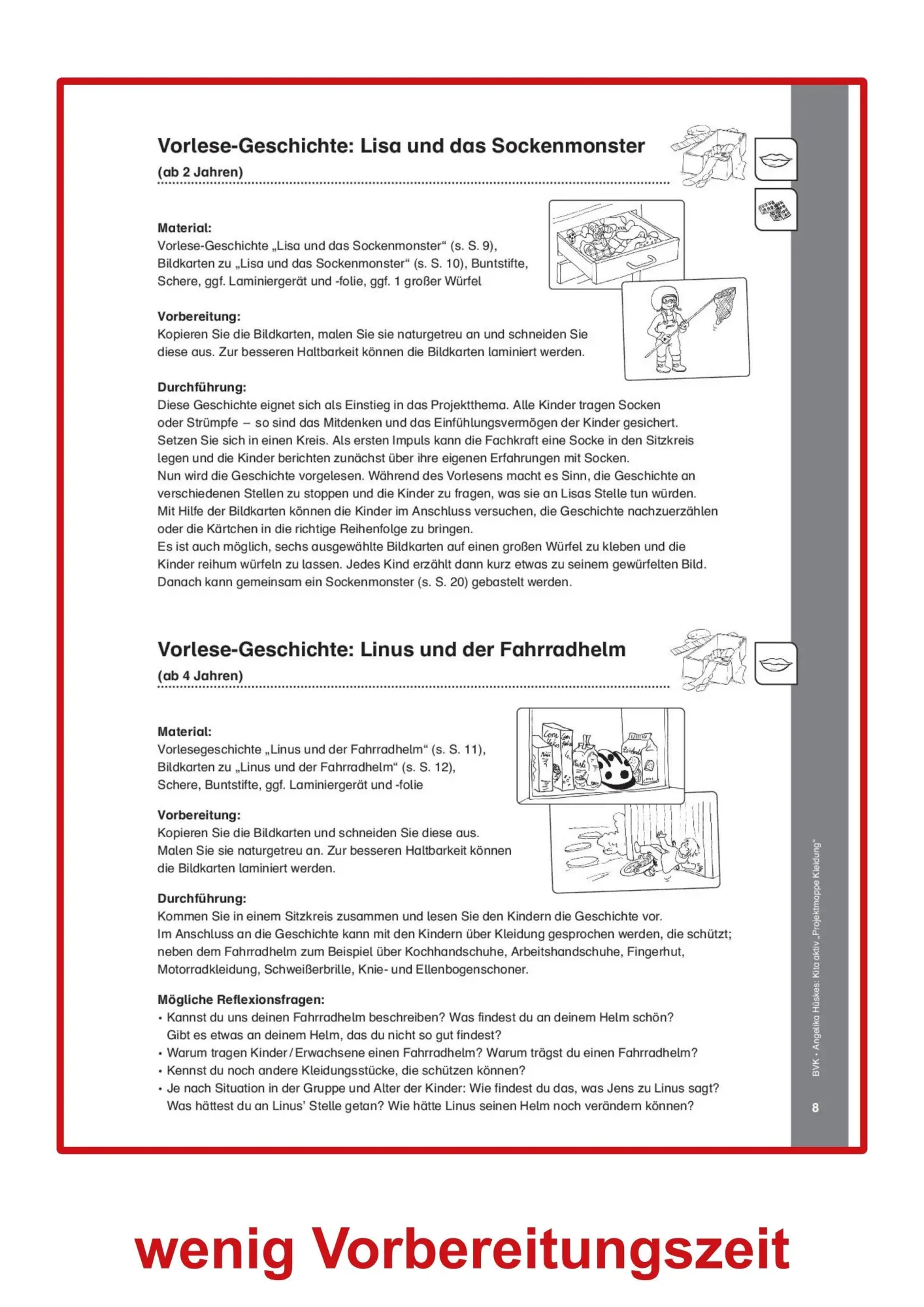 Bild: 9783965204522 | Kita aktiv Projektmappe Kleidung | Angelika Hüskes | Broschüre | 48 S.