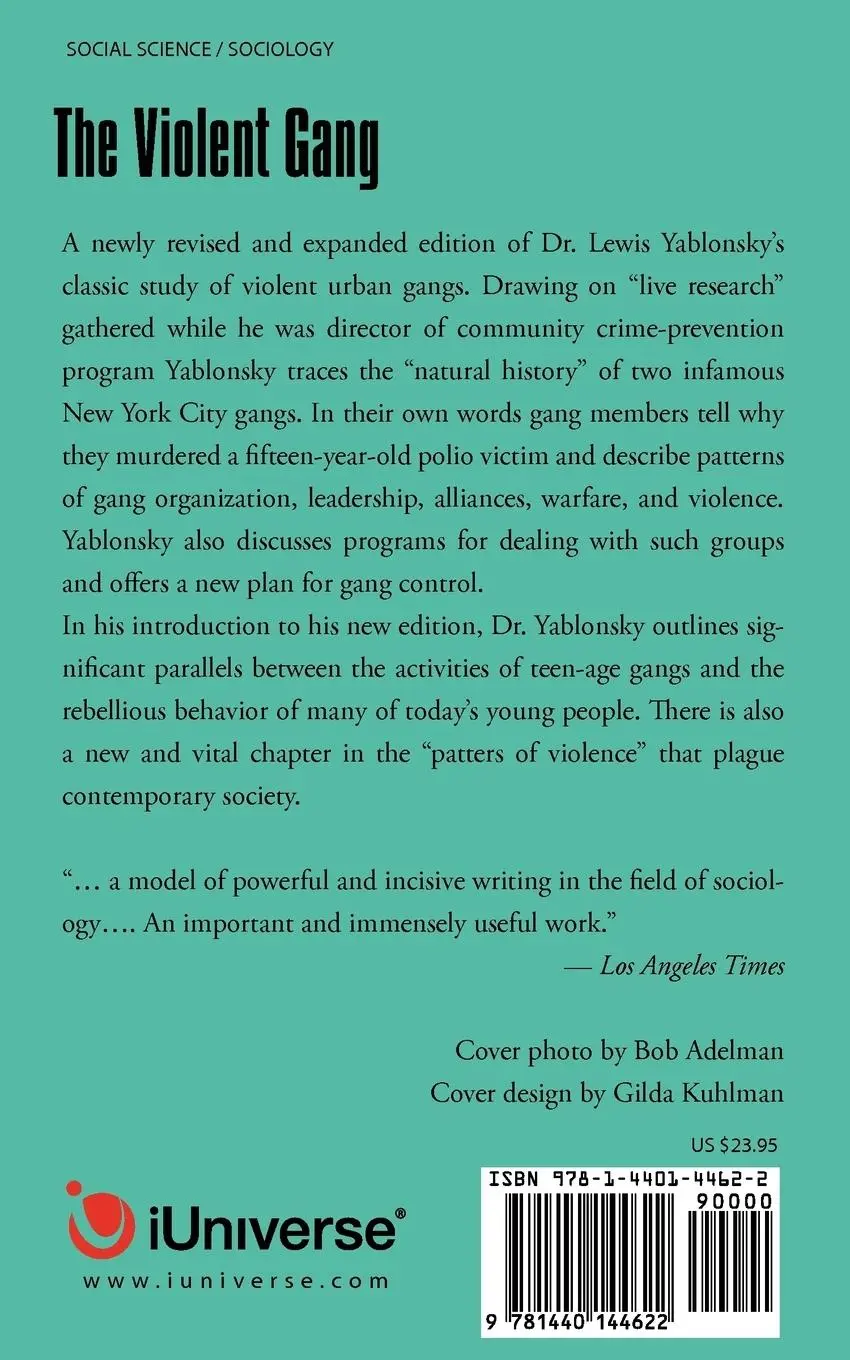 Rückseite: 9781440144622 | The Violent Gang | Lewis Yablonsky | Taschenbuch | Englisch | 2009