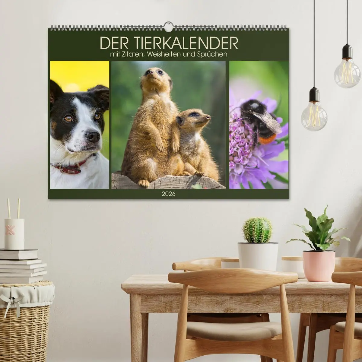 Bild: 9783516104622 | Der Tierkalender mit Zitaten, Weisheiten und Sprüchen (Wandkalender...