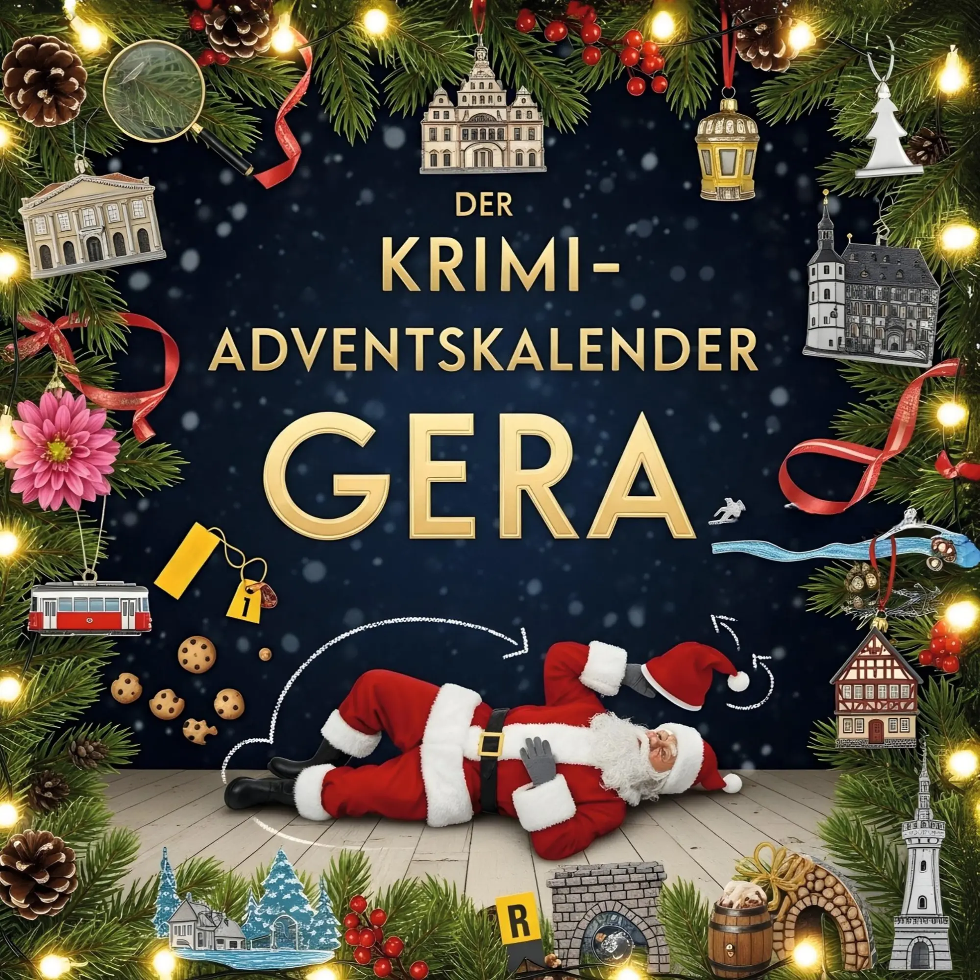 Cover: 9783695304622 | Der Krimi-Adventskalender Gera | Mordsverdächtig in 24 Akten | Schäfer