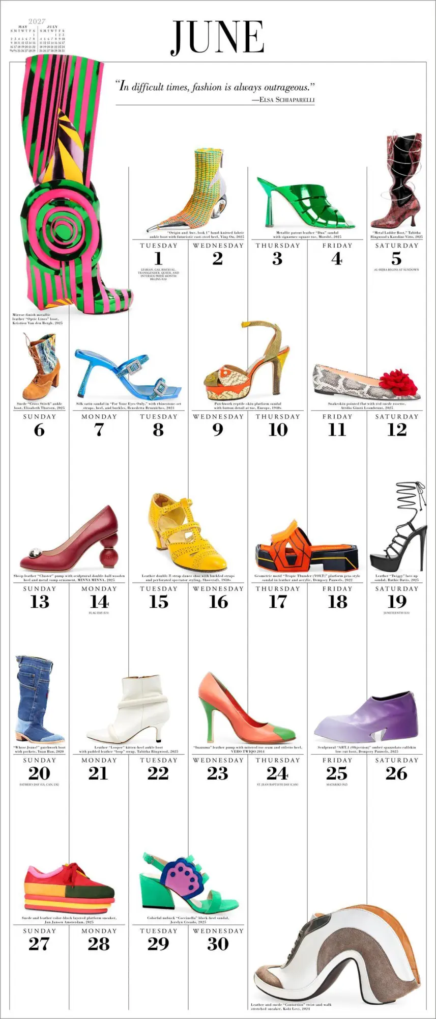 Bild: 9781523534722 | 365 Days of Shoes Picture-A-Day® Wall Calendar 2027 | Calendars | 2027