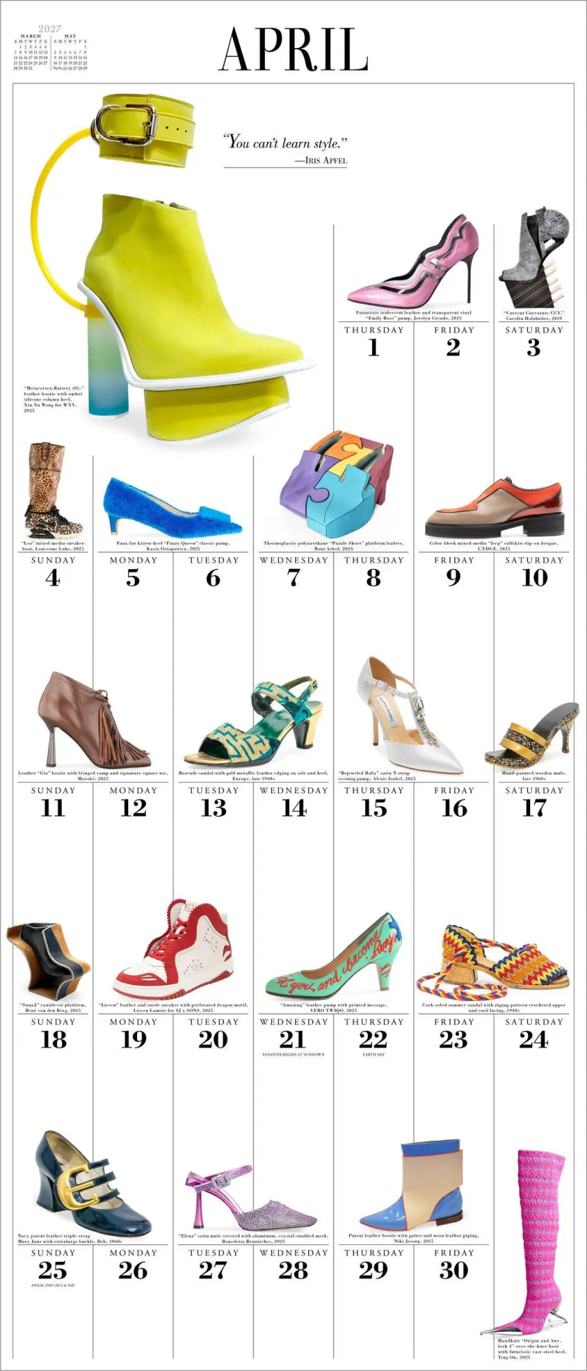 Bild: 9781523534722 | 365 Days of Shoes Picture-A-Day® Wall Calendar 2027 | Calendars | 2027