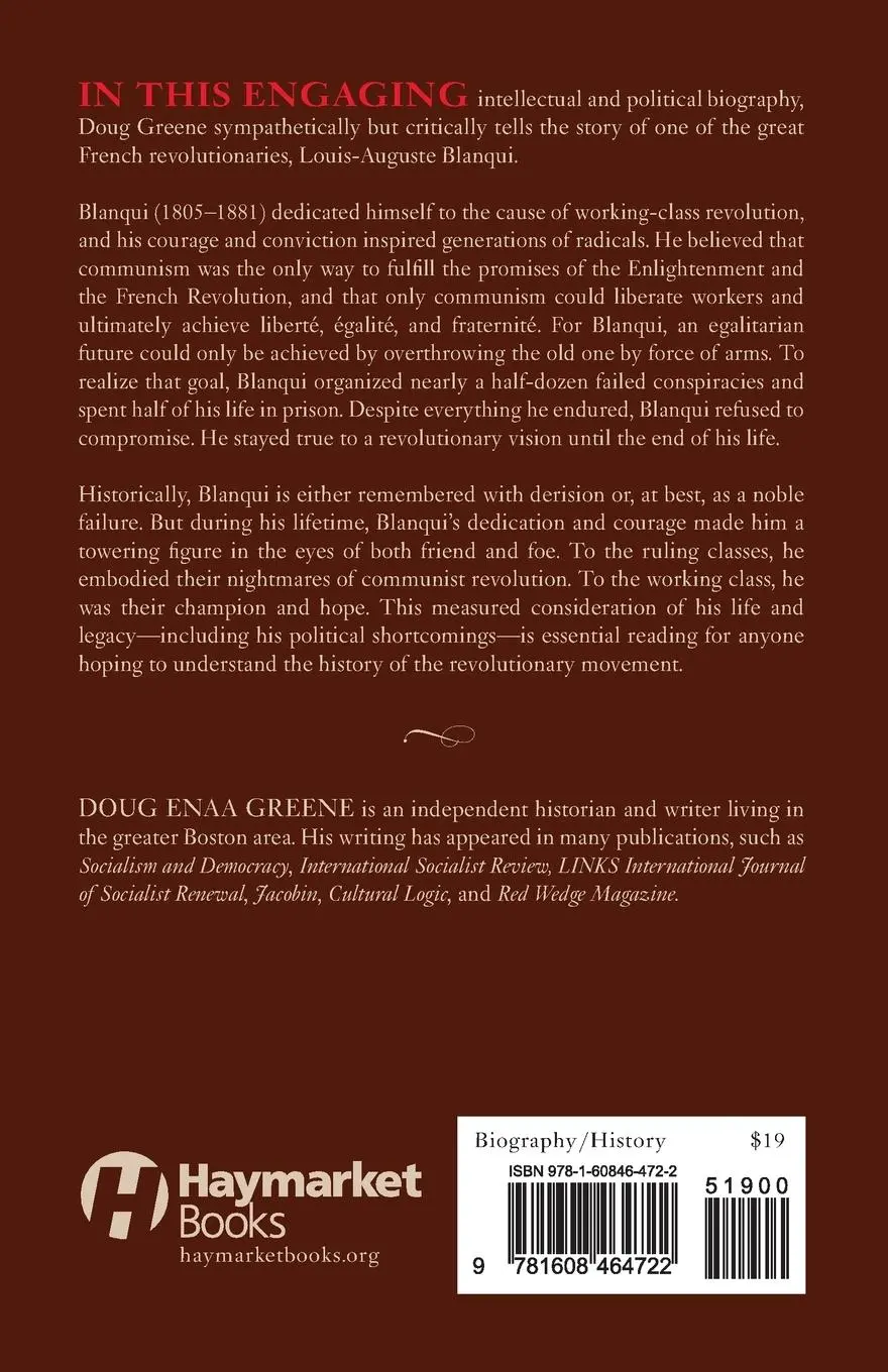 Rückseite: 9781608464722 | Communist Insurgent | Blanqui's Politics of Revolution | Greene | Buch