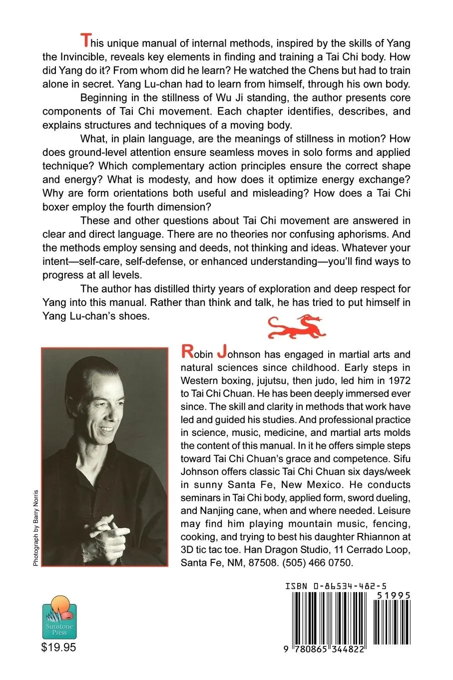 Rückseite: 9780865344822 | Stalking Yang Lu-Chan | Finding Your Tai Chi Body | Robin Johnson