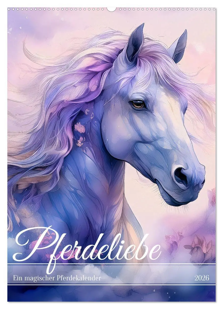Cover: 9783516254822 | Pferdeliebe - Ein magischer Pferdekalender (Wandkalender 2026 DIN...