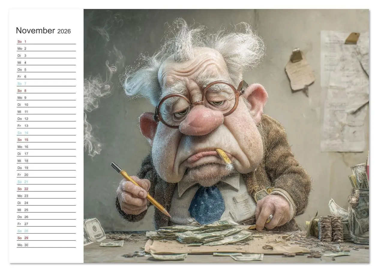 Bild: 9783516634822 | Arbeiten bis der Rollator funkt! (Wandkalender 2026 DIN A4 quer),...