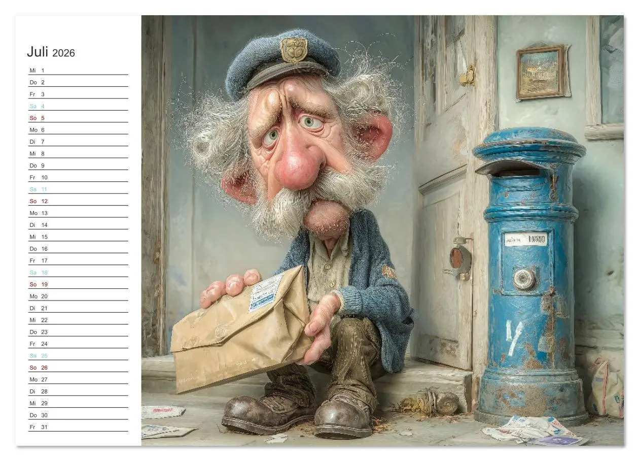Bild: 9783516634822 | Arbeiten bis der Rollator funkt! (Wandkalender 2026 DIN A4 quer),...