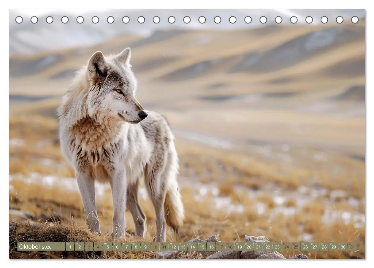 Bild: 9783457394922 | Die wilden Hunde (Tischkalender 2026 DIN A5 quer), CALVENDO...