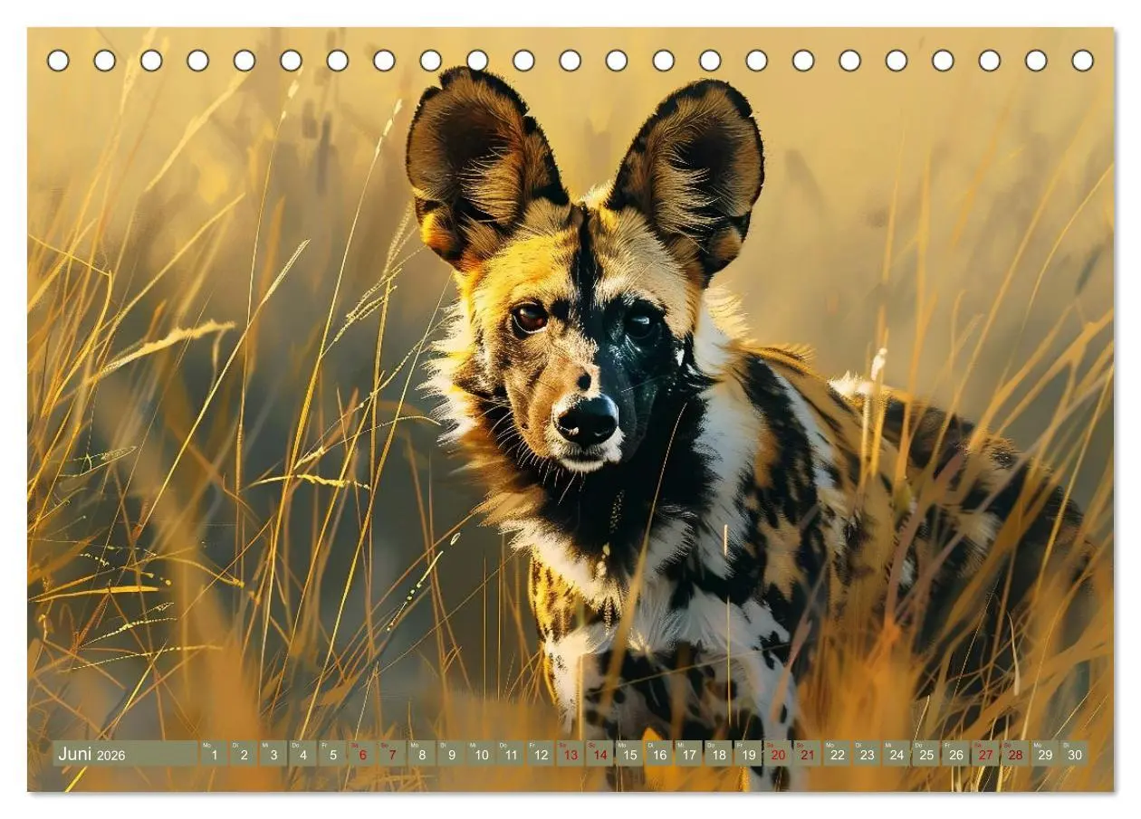 Bild: 9783457394922 | Die wilden Hunde (Tischkalender 2026 DIN A5 quer), CALVENDO...