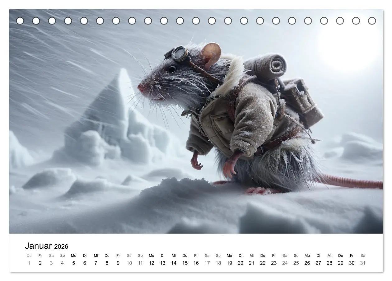 Bild: 9783457464922 | Abenteuerliche Ratten (Tischkalender 2026 DIN A5 quer), CALVENDO...