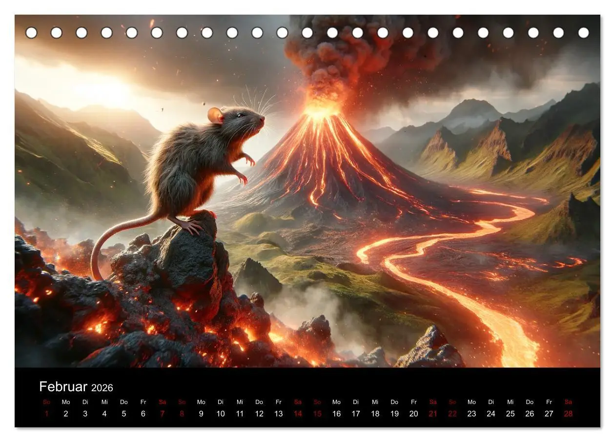 Bild: 9783457464922 | Abenteuerliche Ratten (Tischkalender 2026 DIN A5 quer), CALVENDO...
