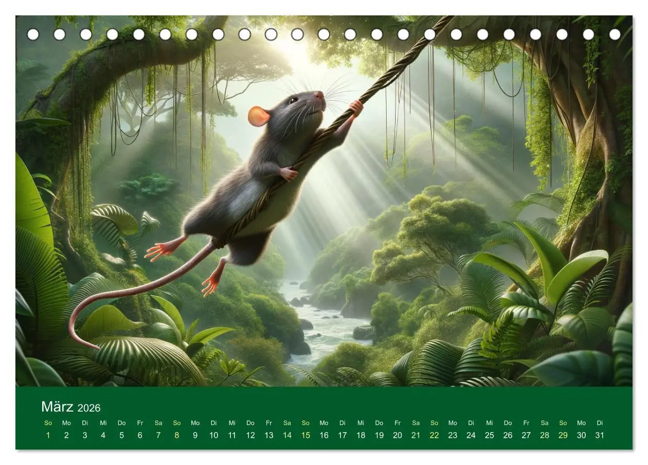 Bild: 9783457464922 | Abenteuerliche Ratten (Tischkalender 2026 DIN A5 quer), CALVENDO...
