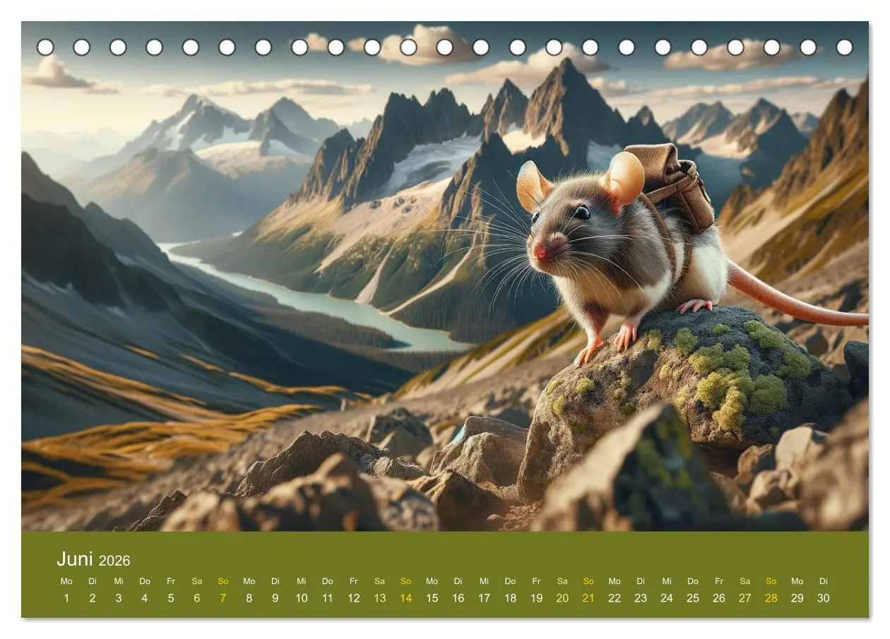 Bild: 9783457464922 | Abenteuerliche Ratten (Tischkalender 2026 DIN A5 quer), CALVENDO...