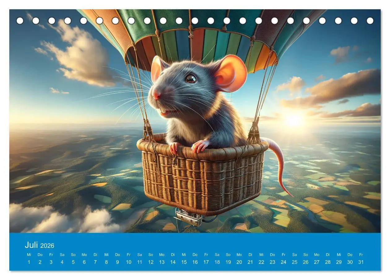 Bild: 9783457464922 | Abenteuerliche Ratten (Tischkalender 2026 DIN A5 quer), CALVENDO...