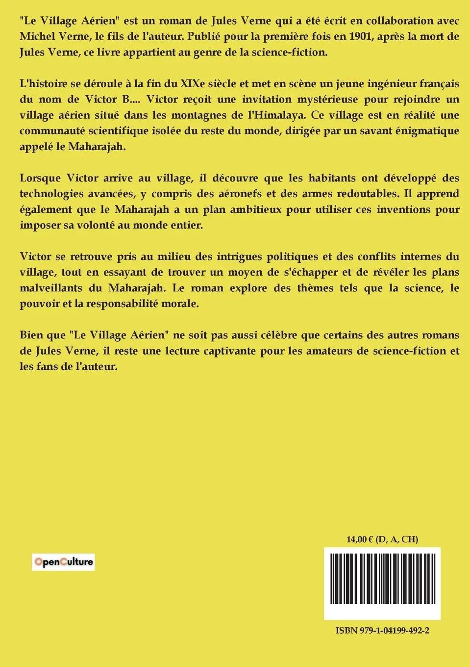 Rückseite: 9791041994922 | Le village aérien | Jules Verne | Taschenbuch | Französisch | 2024