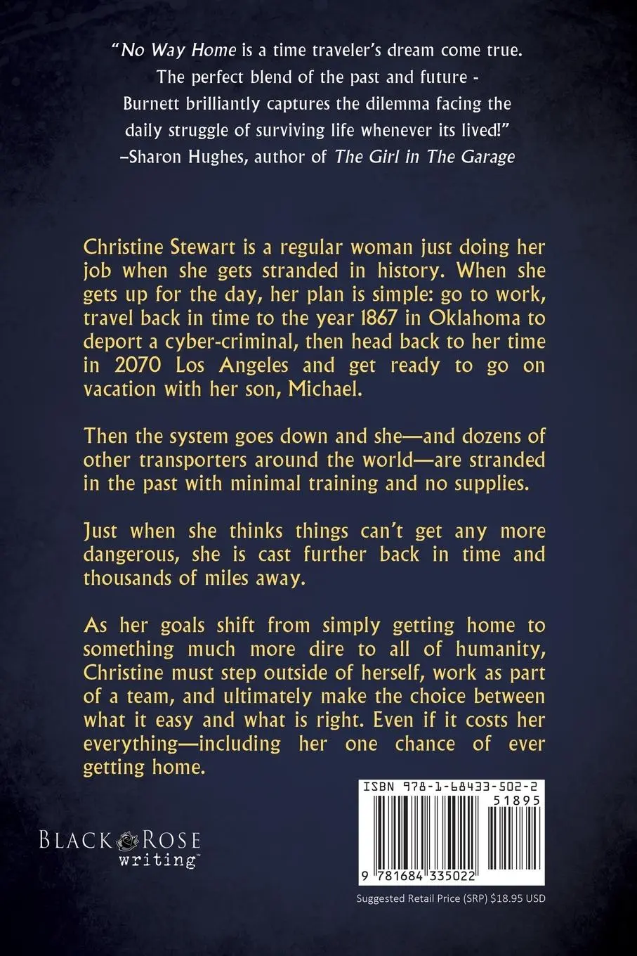 Rückseite: 9781684335022 | No Way Home | A Time Travel Novel of Adventure and Survival | Buch