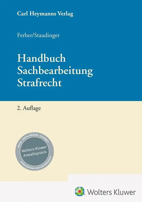 Cover: 9783452305022 | Handbuch Sachbearbeitung Strafrecht | Jana Ferber (u. a.) | Buch