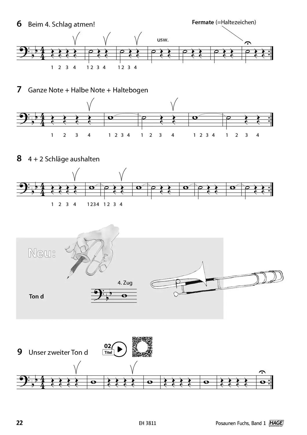 Bild: 4026929915122 | Posaunen Fuchs Band 1 mit QR-Code | Stefan Dünser (u. a.) | Buch