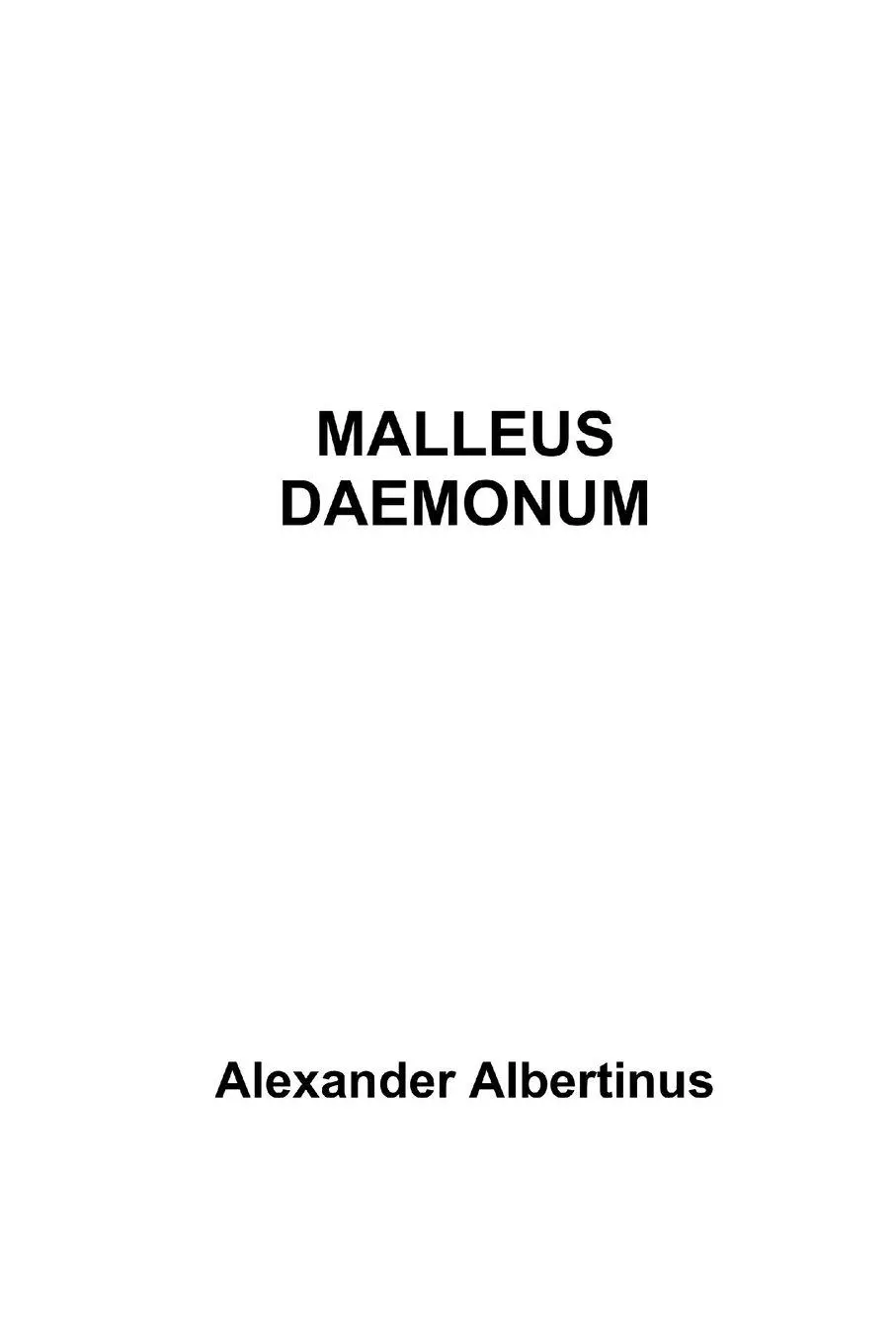 Cover: 9781105855122 | Malleus Daemonum | Alexander Albertinus | Taschenbuch | Englisch