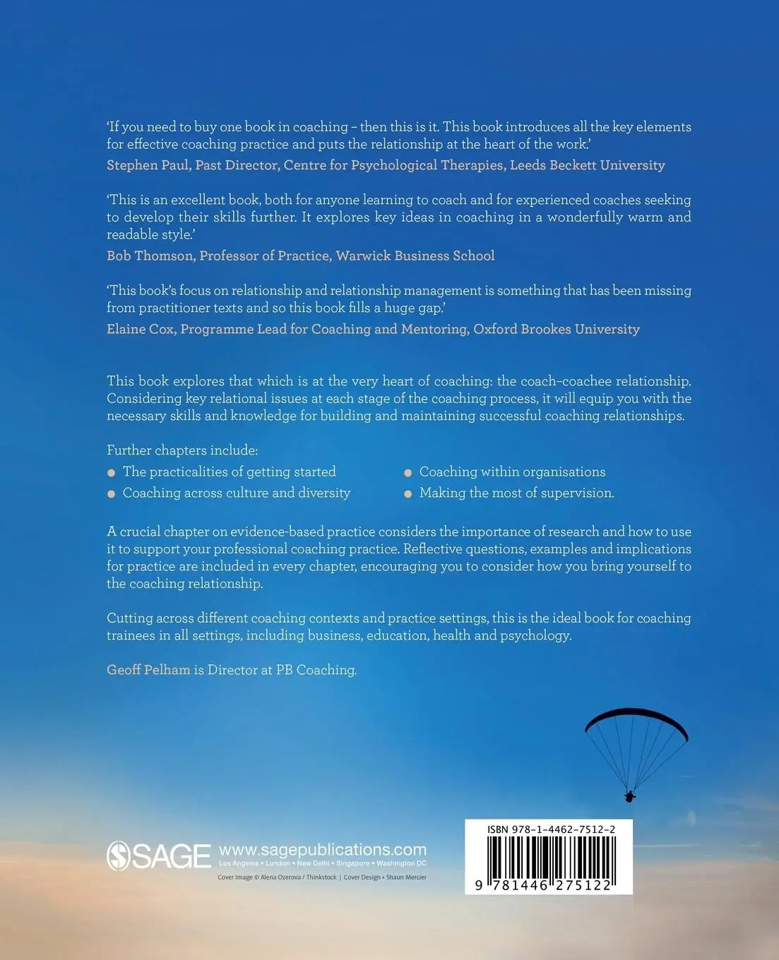Rückseite: 9781446275122 | The Coaching Relationship in Practice | Geoff Pelham | Taschenbuch
