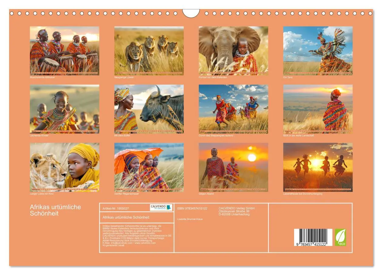 Bild: 9783457415122 | Afrikas urtümliche Schönheit (Wandkalender 2026 DIN A3 quer),...