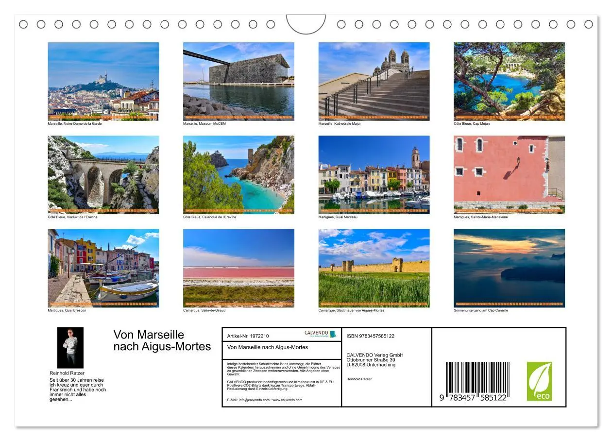 Bild: 9783457585122 | Von Marseille nach Aigus-Mortes (Wandkalender 2026 DIN A4 quer),...