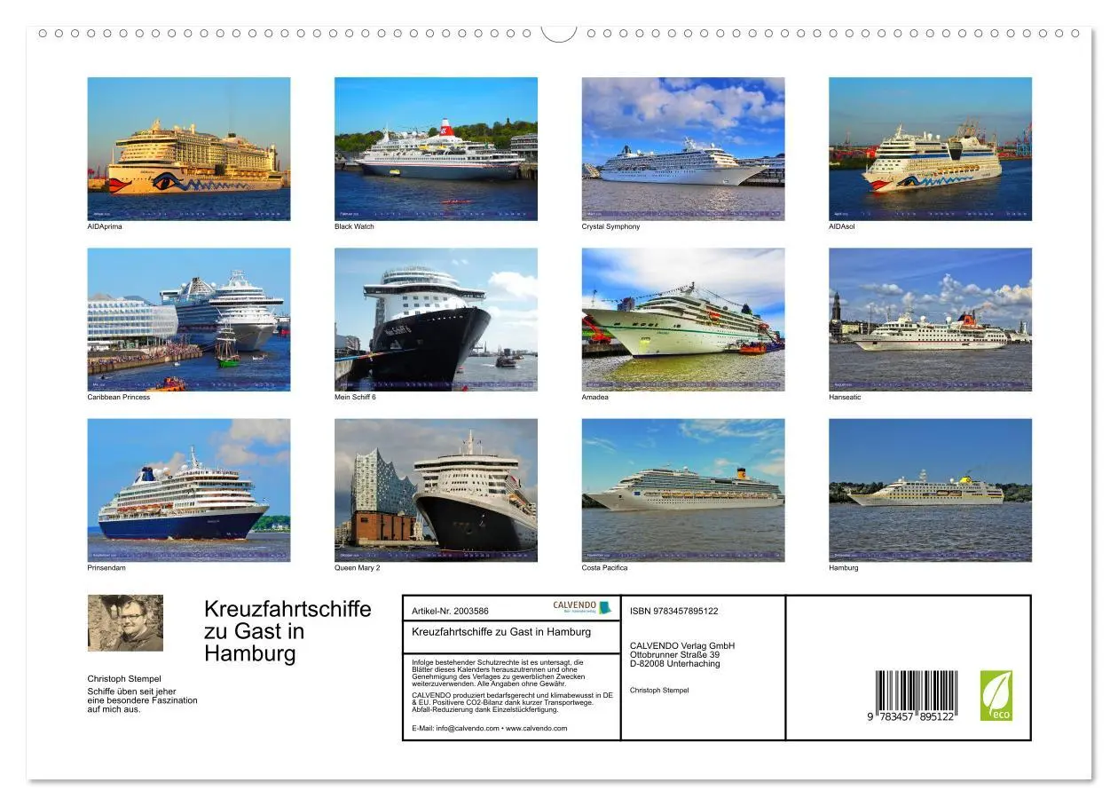 Bild: 9783457895122 | Kreuzfahrtschiffe zu Gast in Hamburg (hochwertiger Premium...