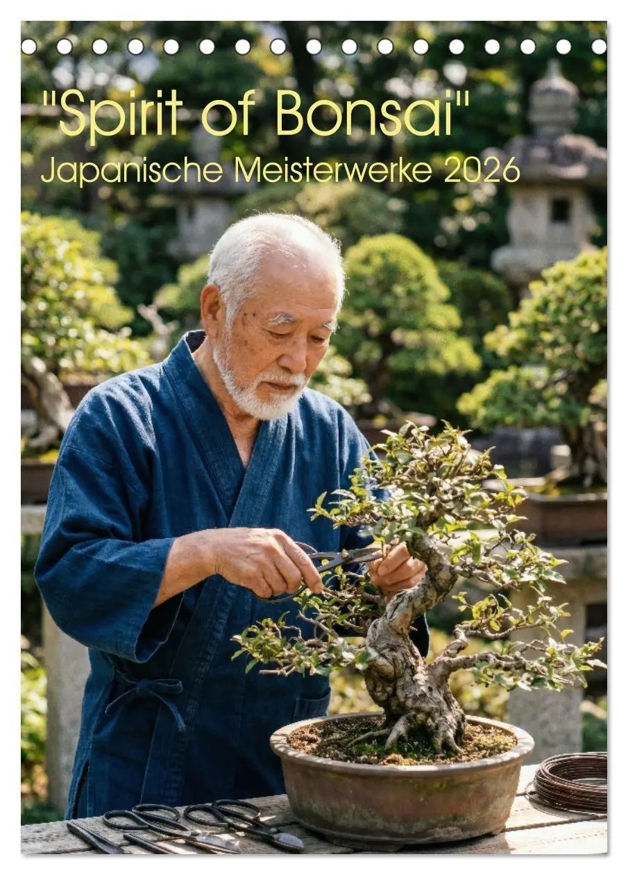 Cover: 9783516745122 | Spirit of Bonsai - Japanische Meisterwerke 2026 (Tischkalender 2026...