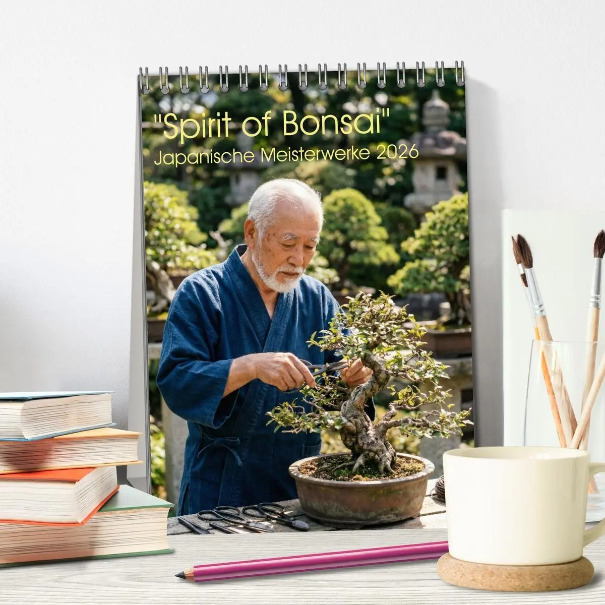 Bild: 9783516745122 | Spirit of Bonsai - Japanische Meisterwerke 2026 (Tischkalender 2026...