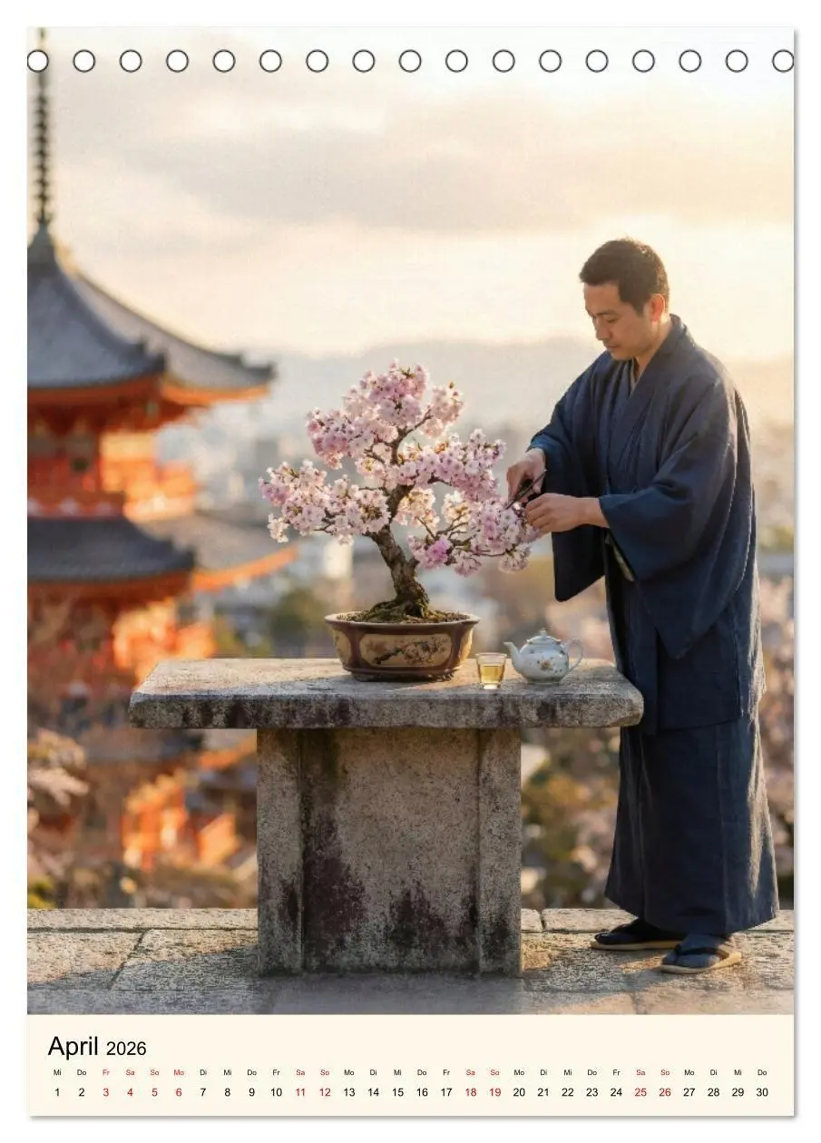 Bild: 9783516745122 | Spirit of Bonsai - Japanische Meisterwerke 2026 (Tischkalender 2026...