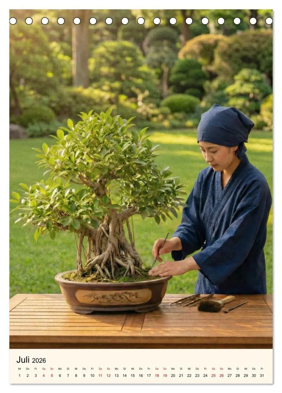 Bild: 9783516745122 | Spirit of Bonsai - Japanische Meisterwerke 2026 (Tischkalender 2026...