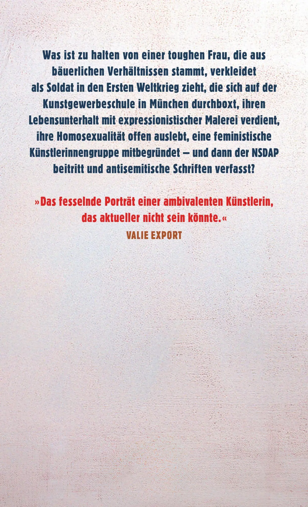 Bild: 9783552075122 | Hitlers queere Künstlerin | Stephanie Hollenstein - Malerin und Soldat