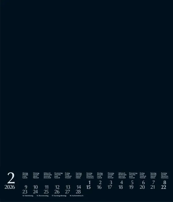 Bild: 9783731885122 | Foto-Malen-Basteln Bastelkalender schwarz groß 2026 | Verlag Korsch