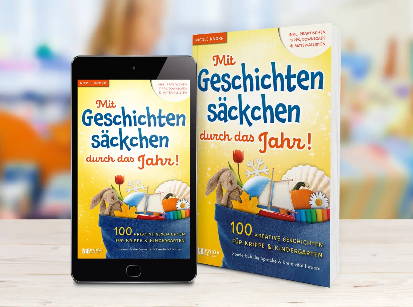 Bild: 9783910385122 | Mit Geschichtensäckchen durch das Jahr! | Nicole Knorr | Taschenbuch