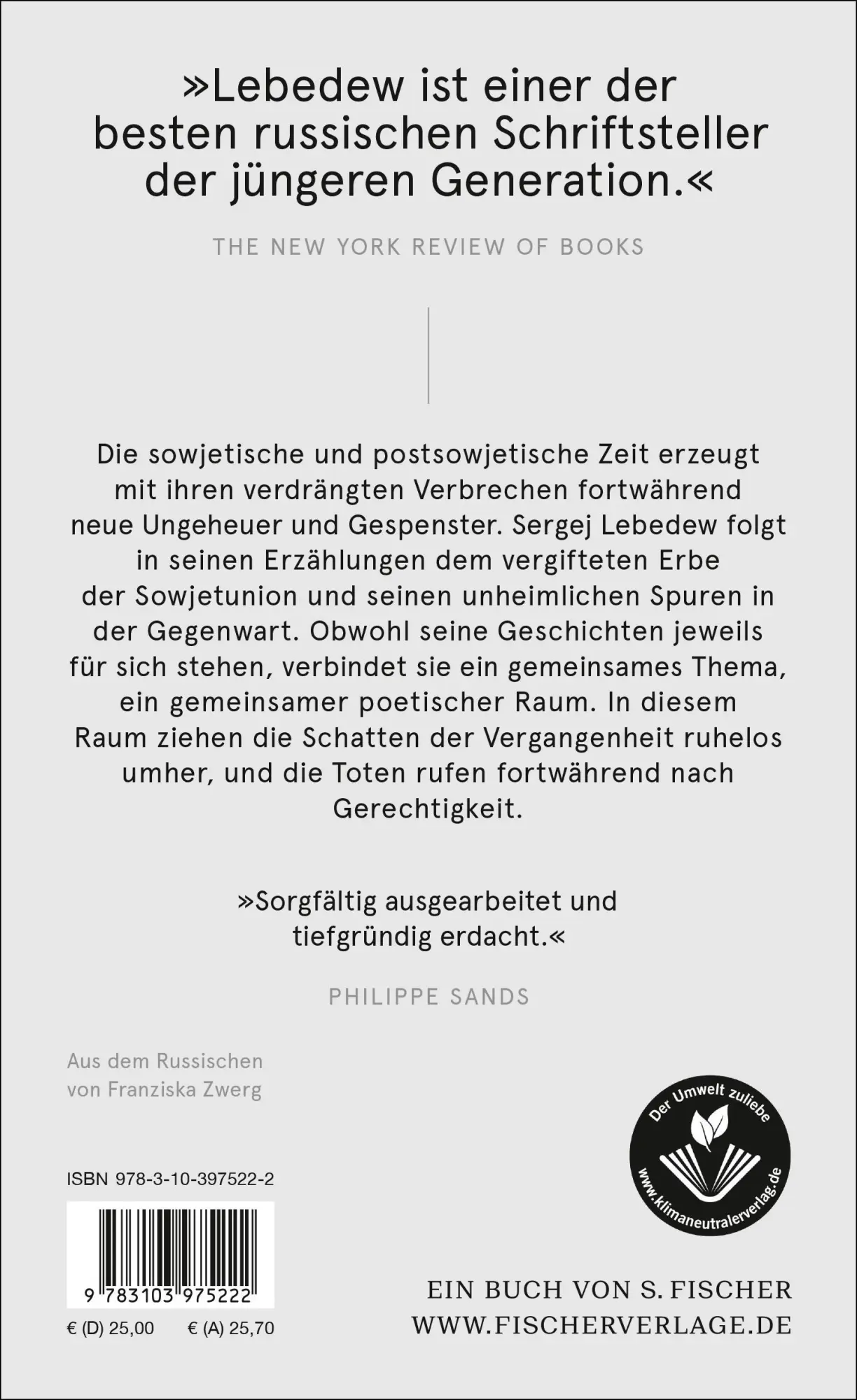 Rückseite: 9783103975222 | Titan oder Die Gespenster der Vergangenheit | Erzählungen | Lebedew