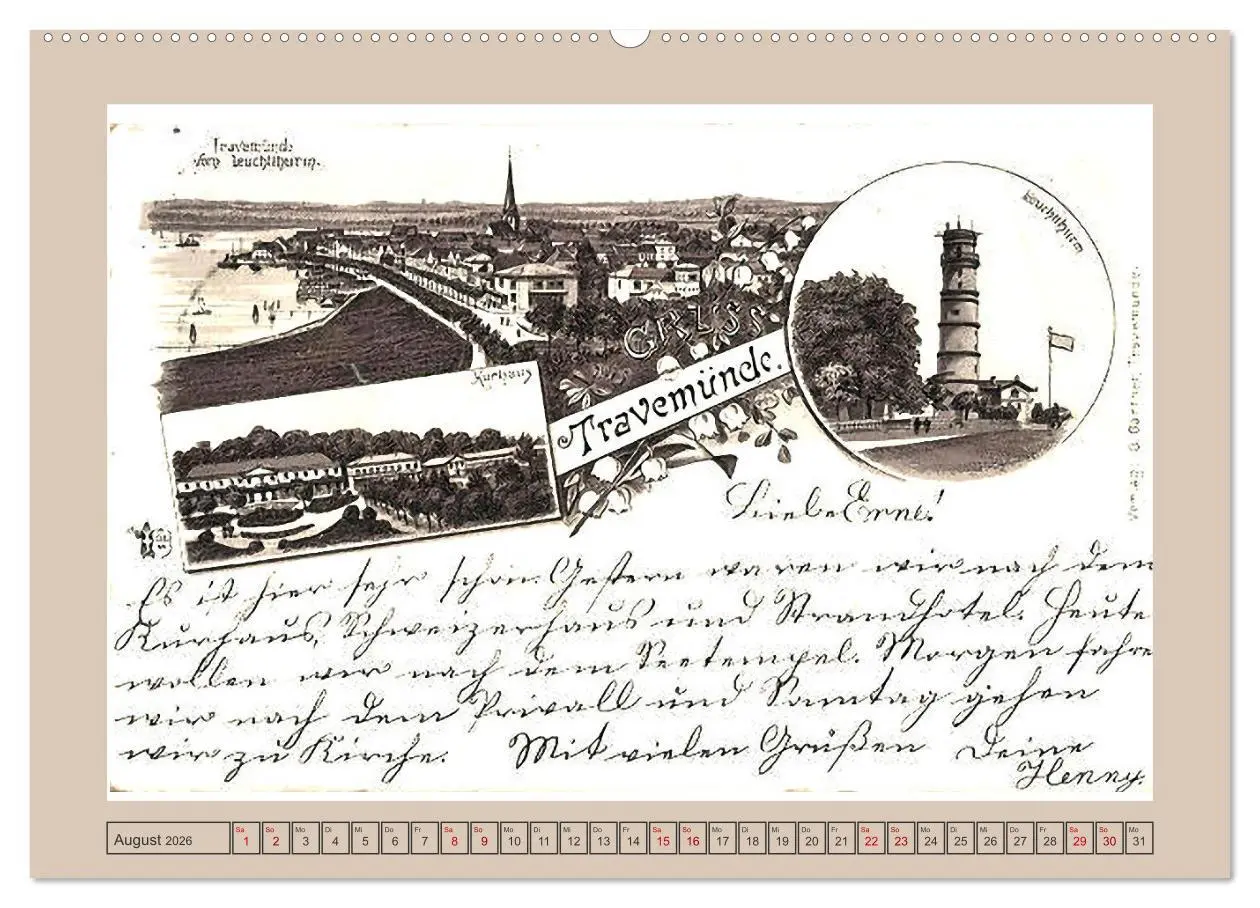 Bild: 9783457265222 | Gruß aus Travemünde (Wandkalender 2026 DIN A2 quer), CALVENDO...