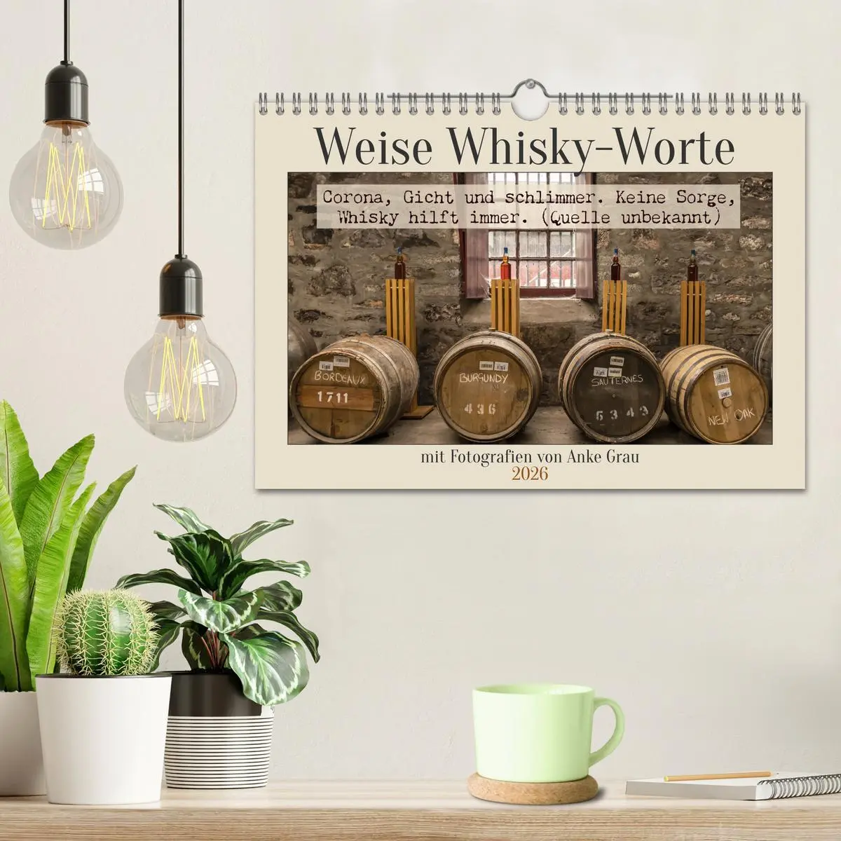 Bild: 9783457575222 | Weise Whisky-Worte (Wandkalender 2026 DIN A4 quer), CALVENDO...