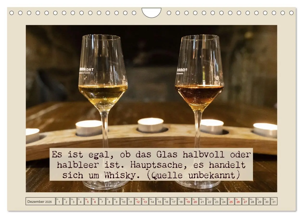Bild: 9783457575222 | Weise Whisky-Worte (Wandkalender 2026 DIN A4 quer), CALVENDO...
