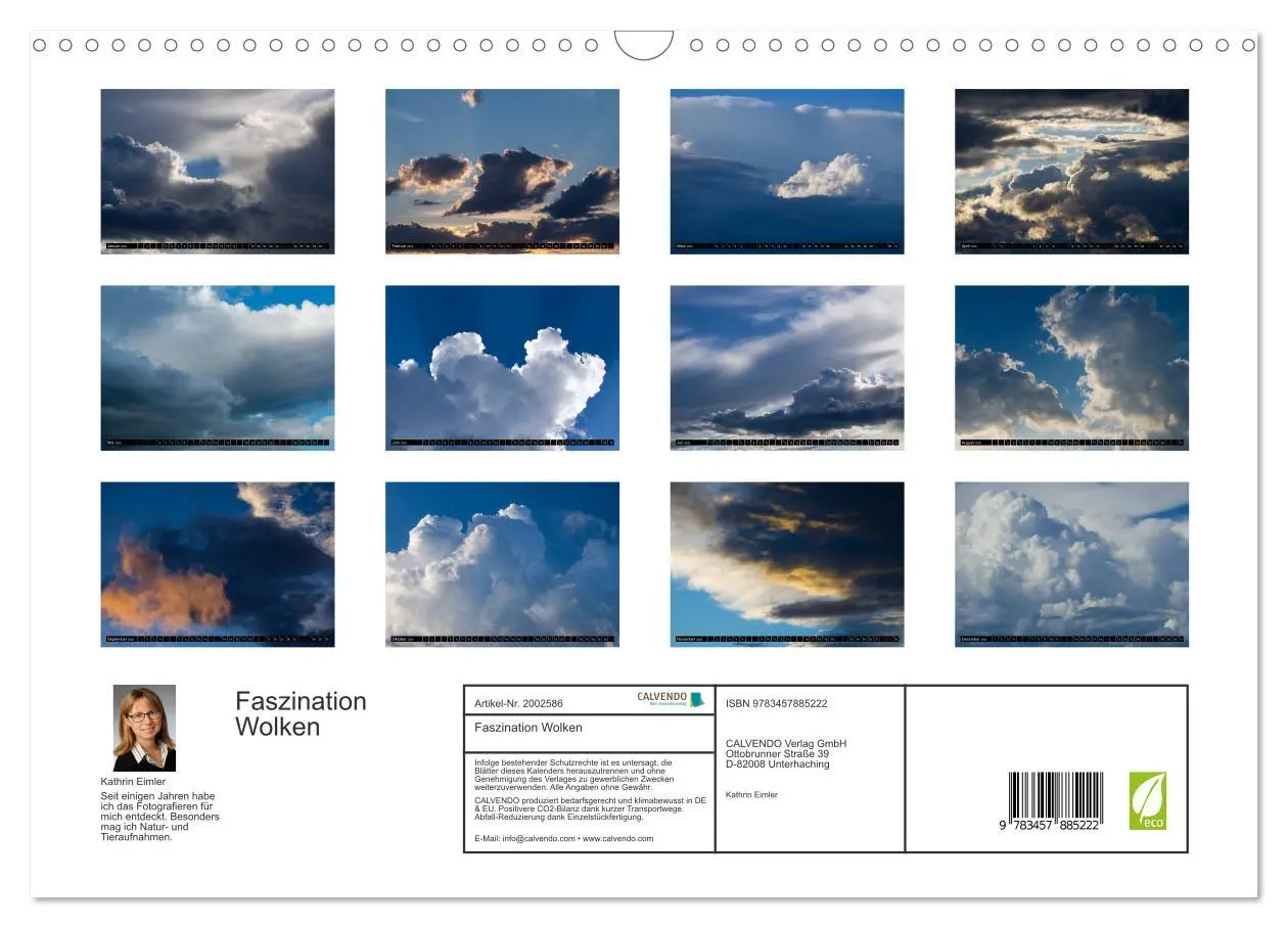 Bild: 9783457885222 | Faszination Wolken (Wandkalender 2026 DIN A3 quer), CALVENDO...