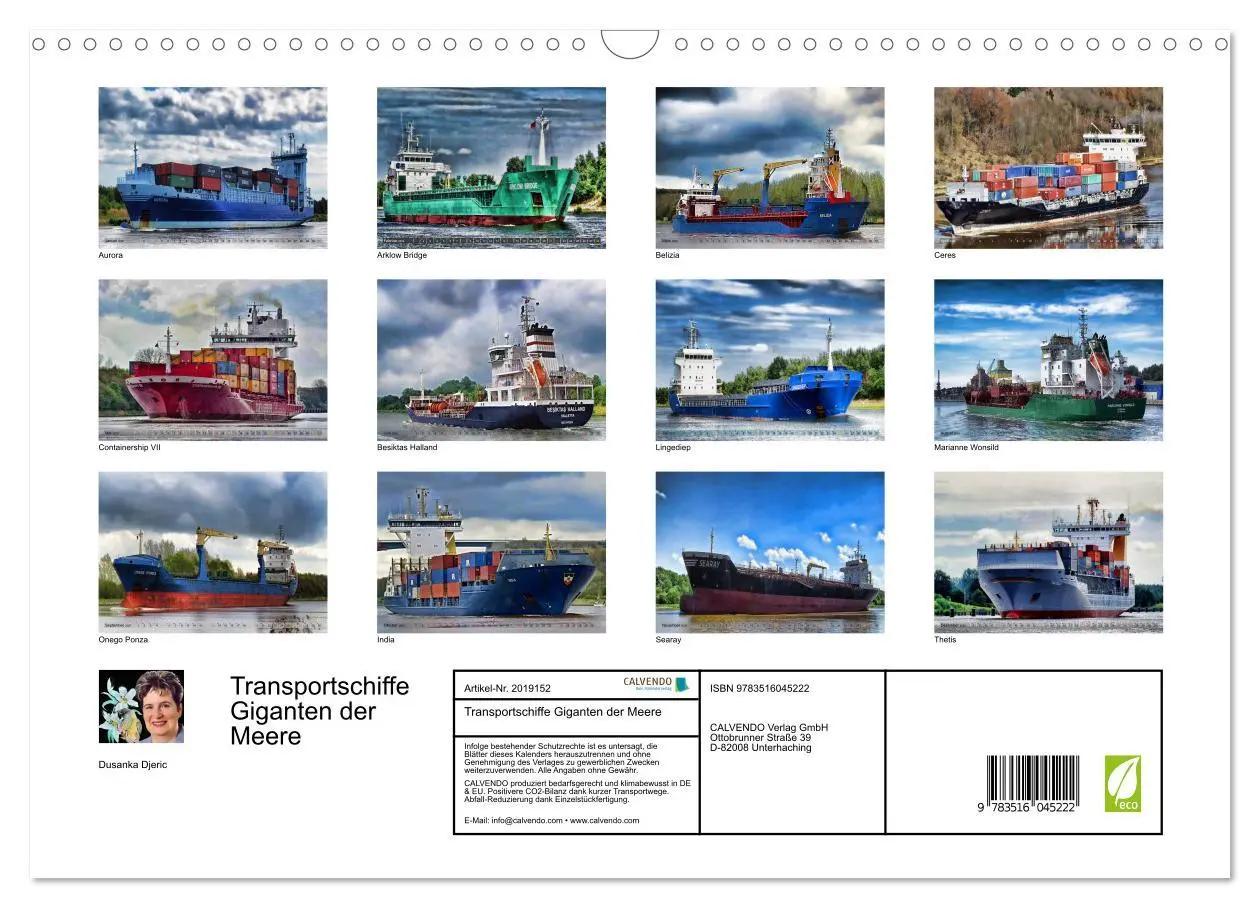 Bild: 9783516045222 | Transportschiffe Giganten der Meere (Wandkalender 2026 DIN A3...