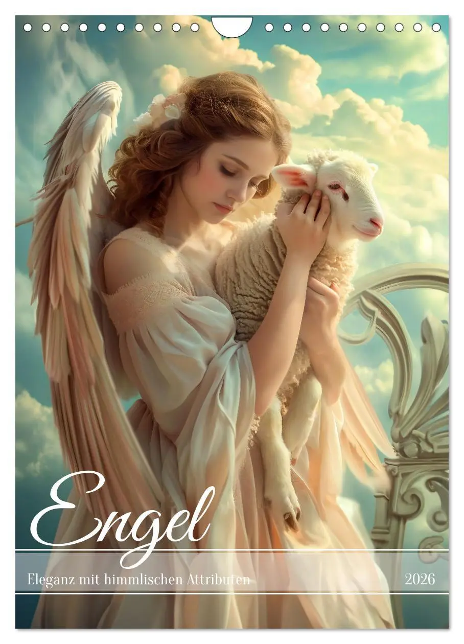 Cover: 9783516285222 | Engel - Eleganz mit himmlischen Attributen (Wandkalender 2026 DIN...