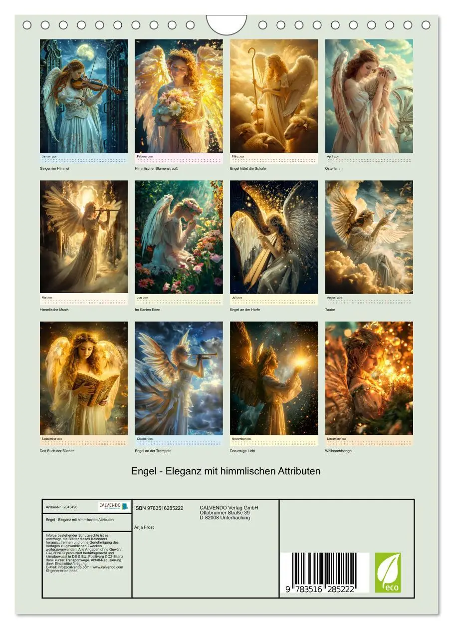 Bild: 9783516285222 | Engel - Eleganz mit himmlischen Attributen (Wandkalender 2026 DIN...